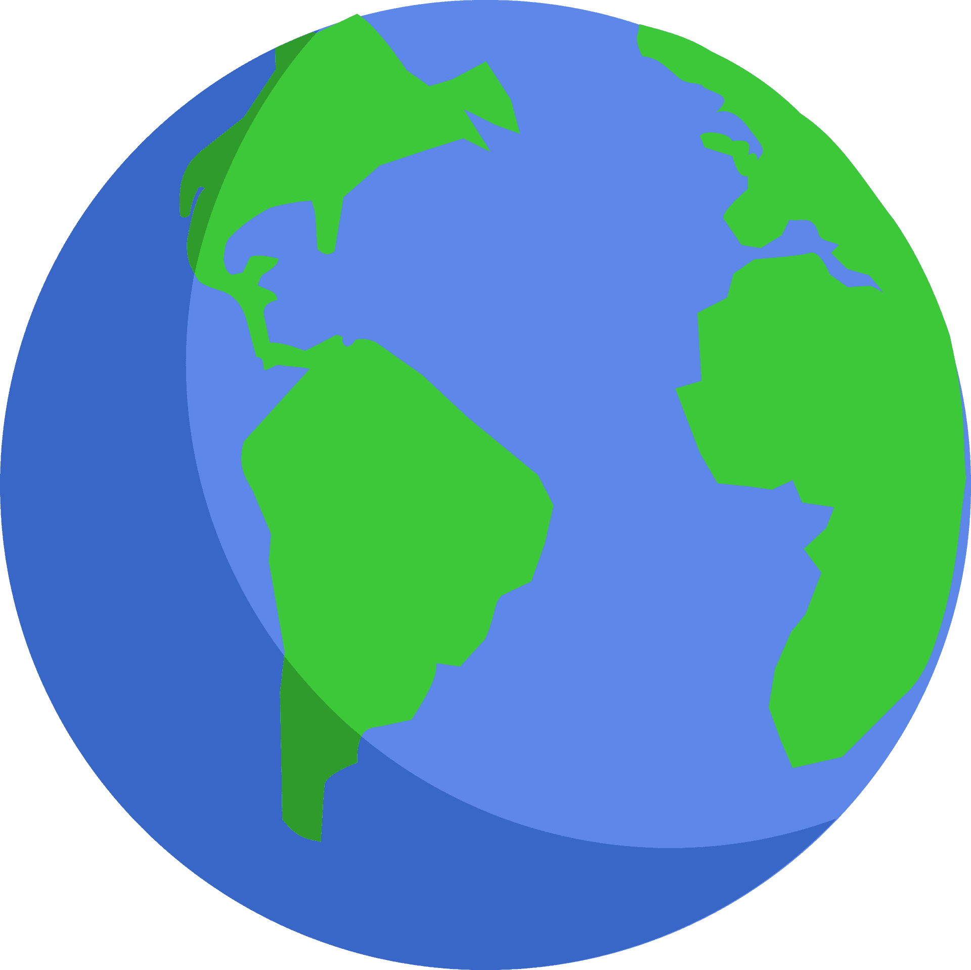 Simplified Earth Clipart PNG Image