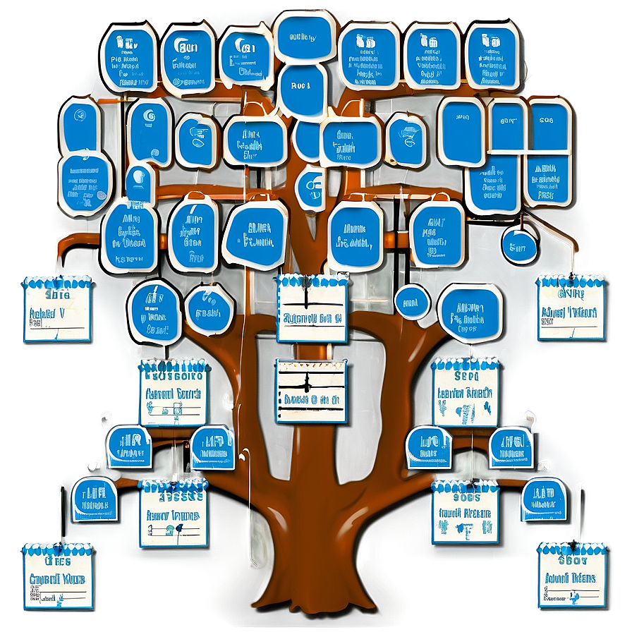 Simplified Family Reunion Tree Chart Png Cnp PNG Image