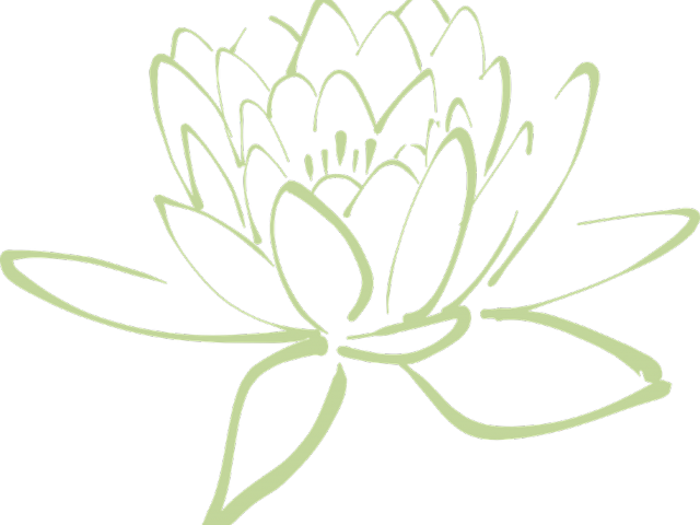 Simplified Lotus Outline PNG Image