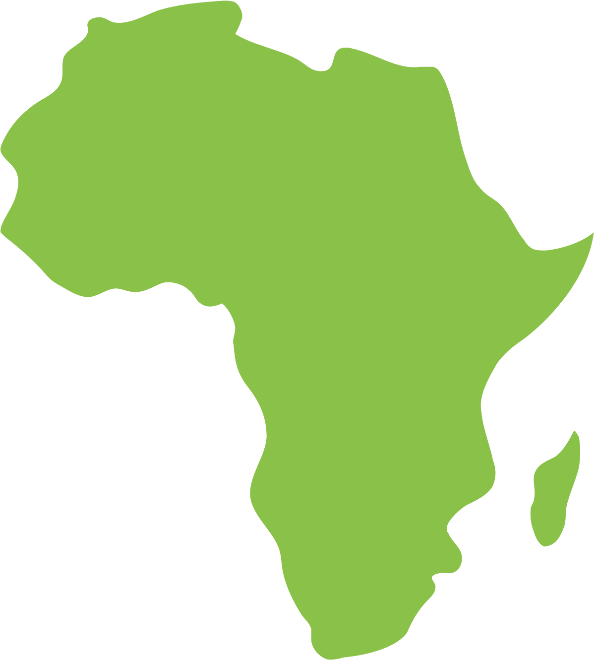 Simplified Mapof Africa PNG Image