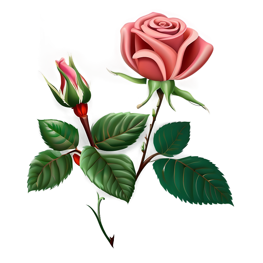 Simplified Rose Drawing Png Hhv31 PNG Image