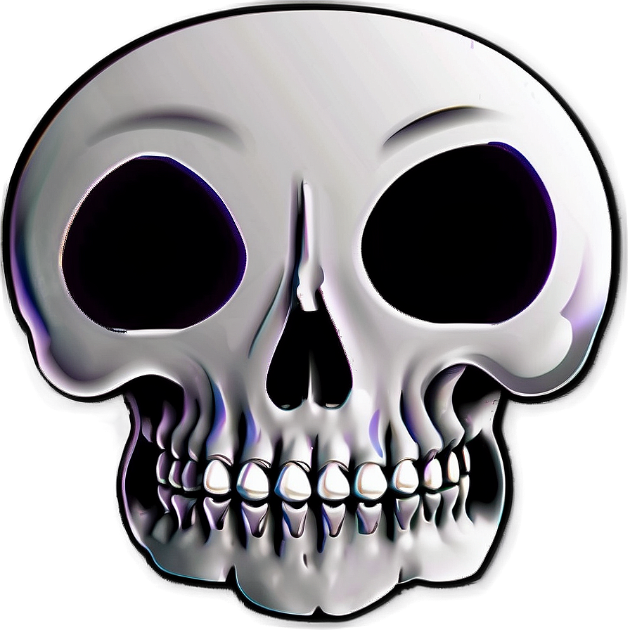 Simplified Skull Emblem Png Vrm PNG Image