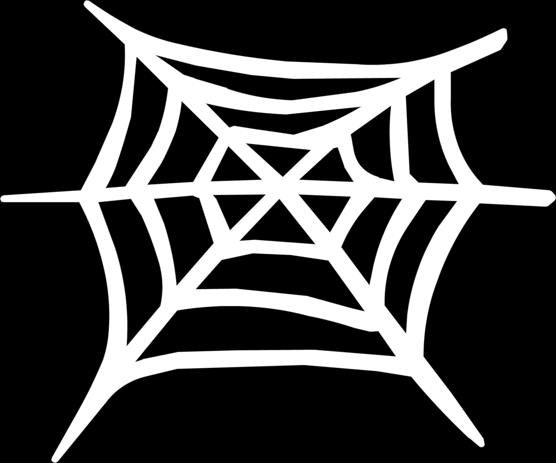 Simplified Spider Web Graphic PNG Image