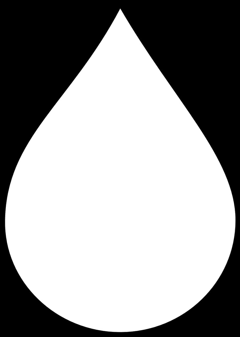 Simplified Water Drop Icon PNG Image