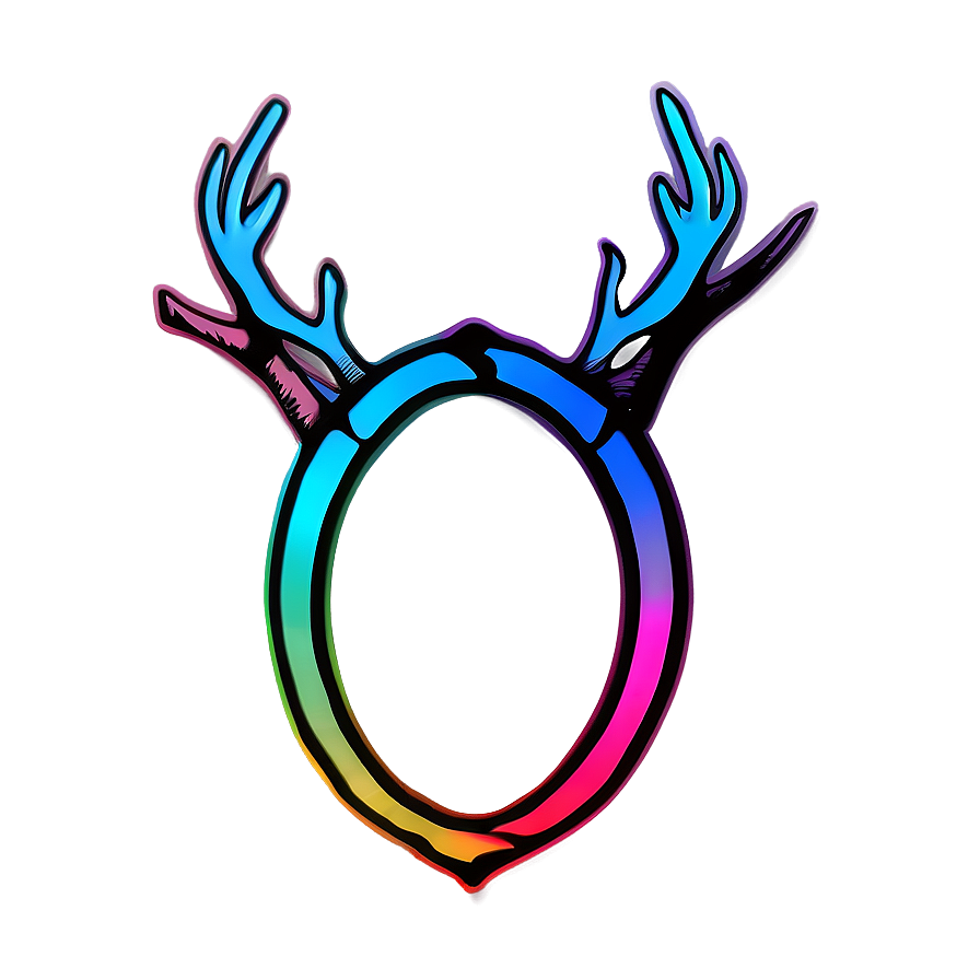 Simplistic Deer Antler Logo Png Cgj19 PNG Image