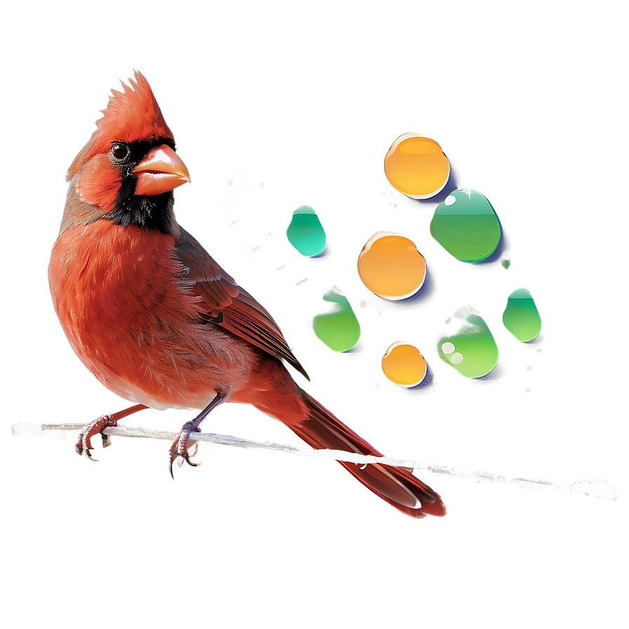 Singing Cardinal Png Dwt PNG Image