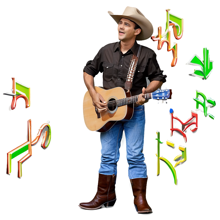 Singing Cowboy Png Htp PNG Image