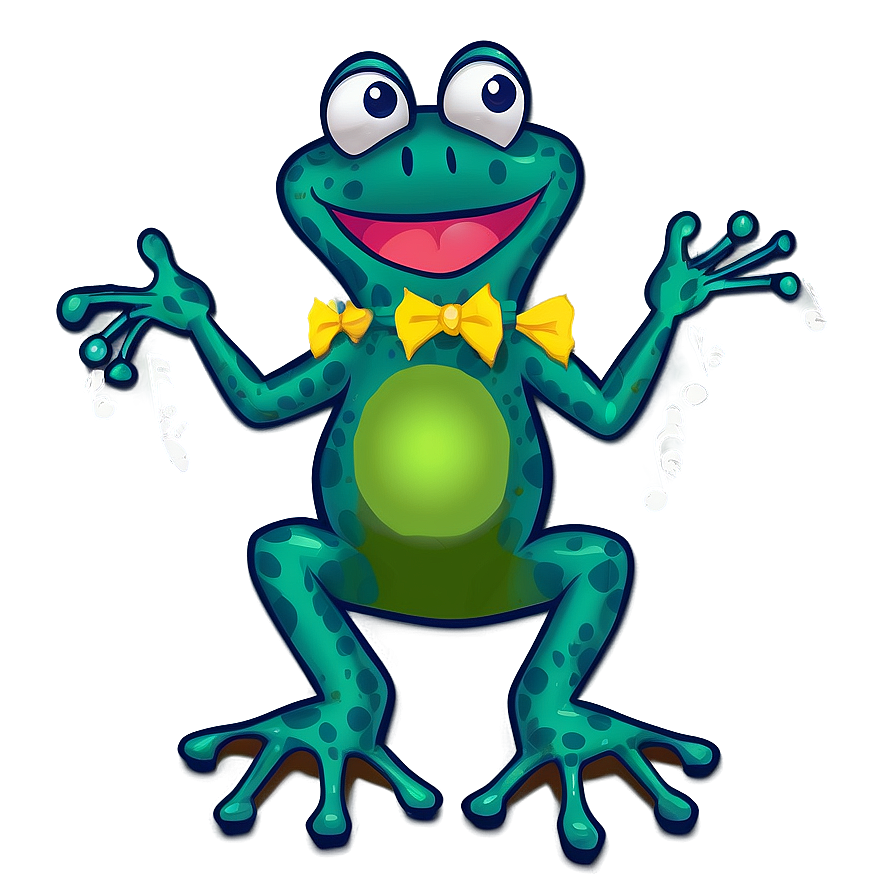 Singing Frog Cartoon Png 06272024 PNG Image