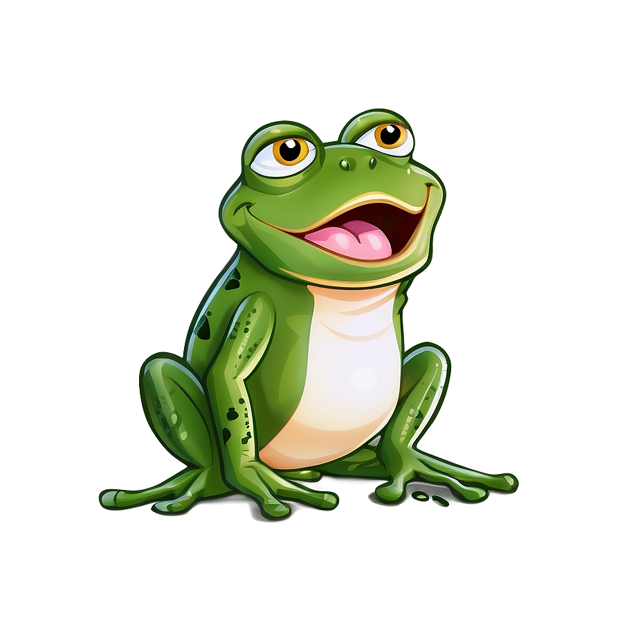 Singing Frog Cartoon Png Qbd91 PNG Image