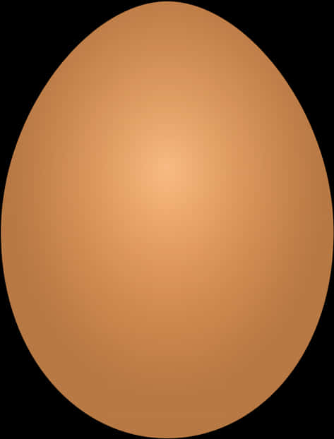 Single Brown Eggon Black Background.jpg PNG Image