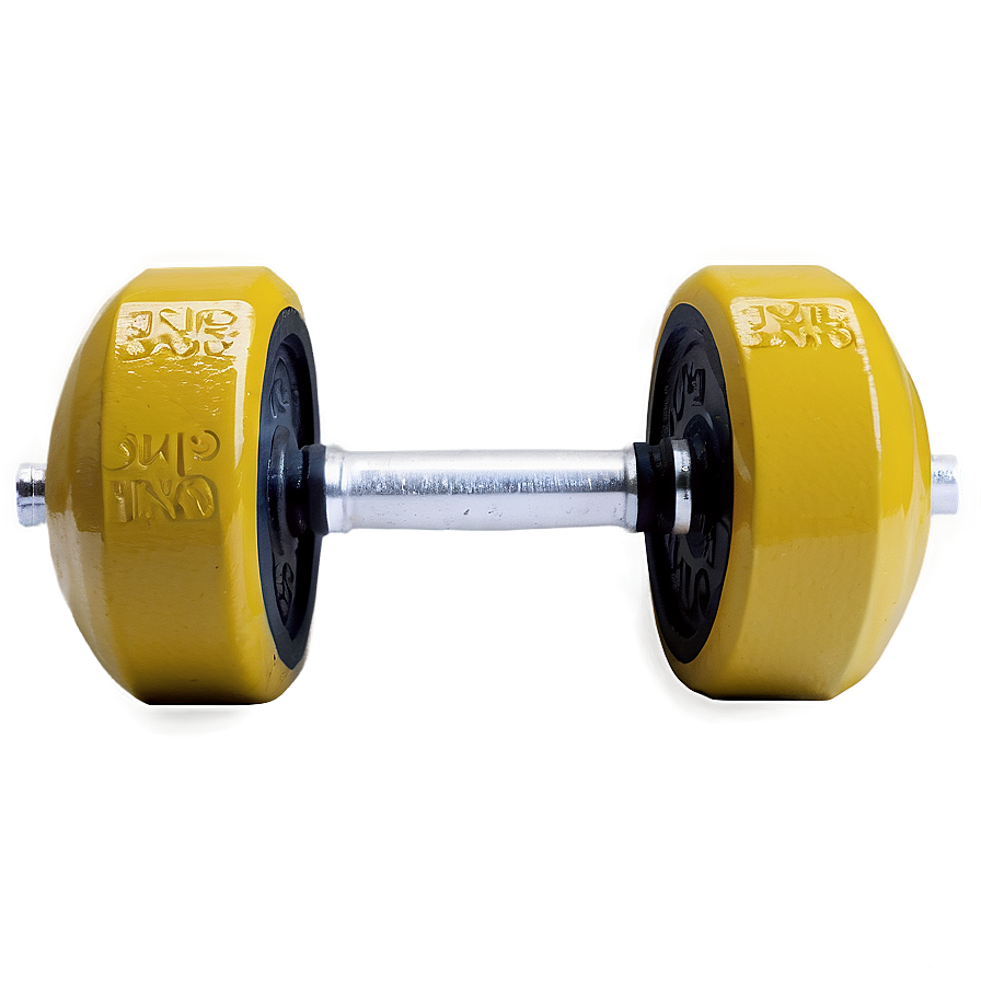 Single Cast Iron Dumbbell Png 05252024 PNG Image