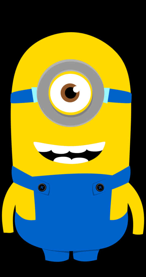 Single Eyed Minion Illustration PNG Image