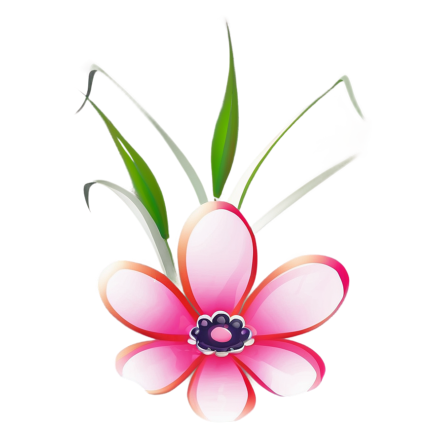 Single Flower Art Png Aoo PNG Image