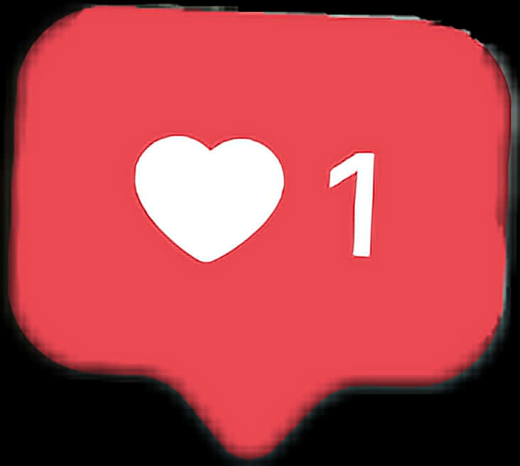 Single Love Notification Emoji PNG Image