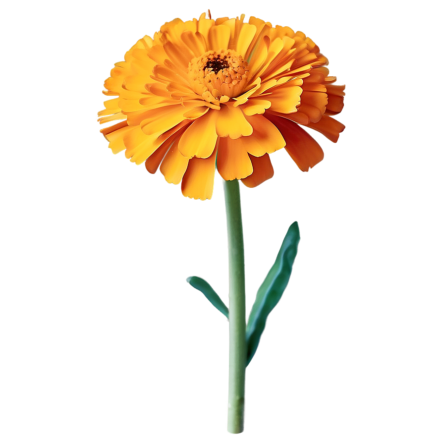 Single Marigold Flower Png 06132024 PNG Image