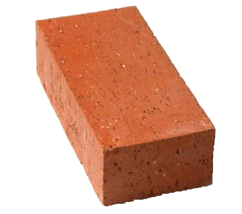 Single Red Brick Isolated PNG Image