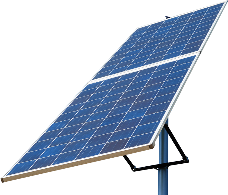 Single Solar Panelon Stand.jpg PNG Image