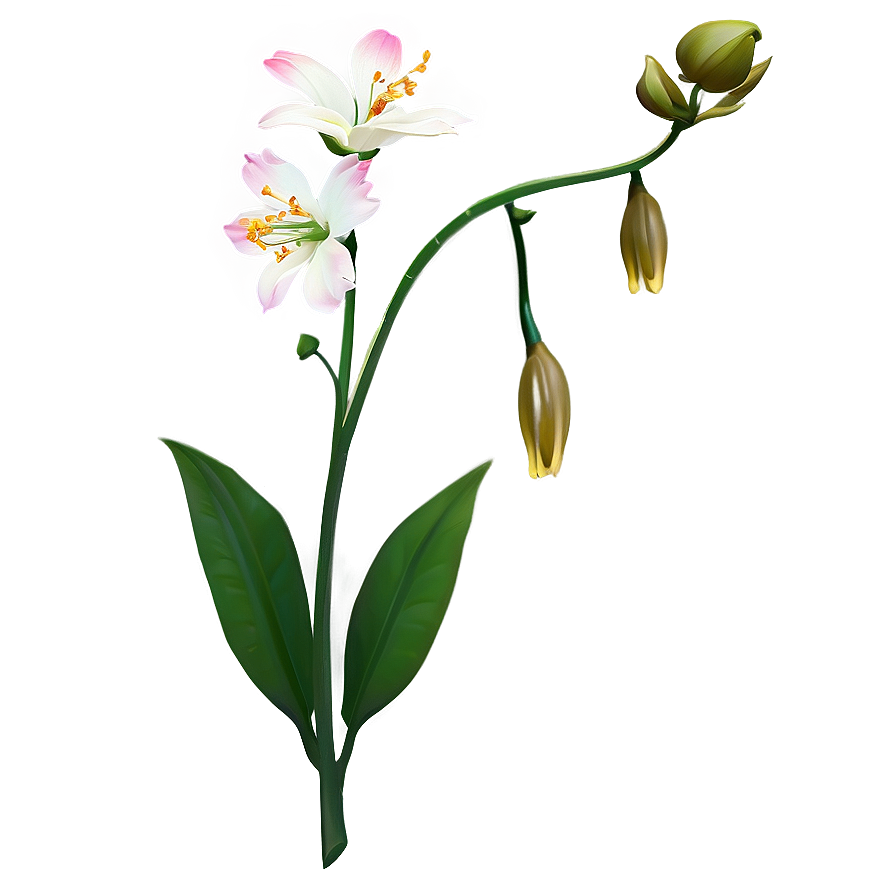 Single Stem Flower Png Rho PNG Image