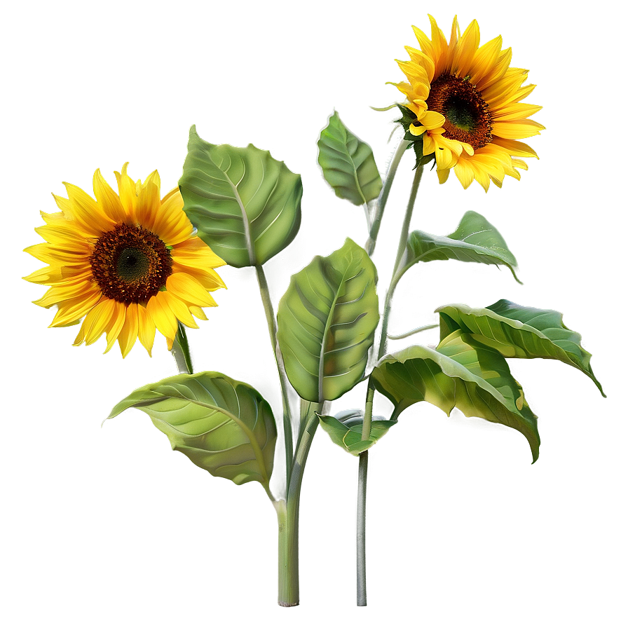 Single Sunflower Png 7 PNG Image