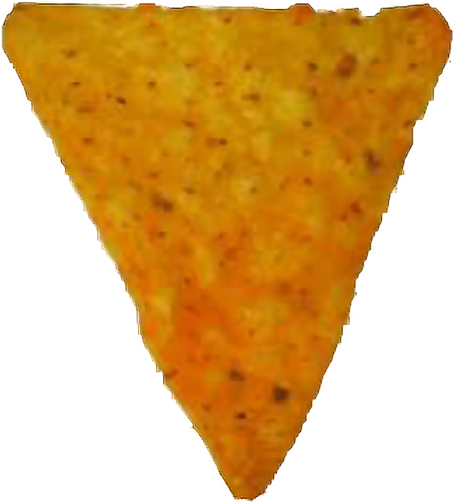 Single Tortilla Chip Isolated PNG Image