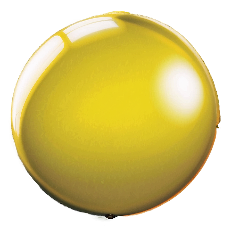 Single Yellow Balloon Png 06262024 PNG Image