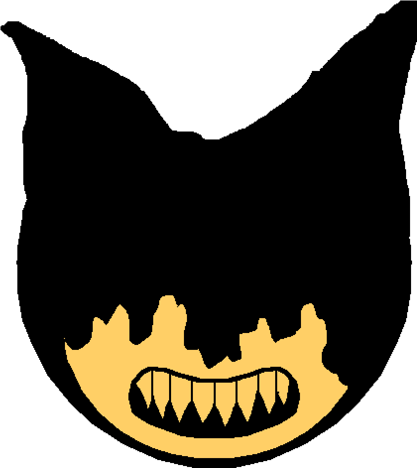 Sinister Smiling Bat Silhouette PNG Image