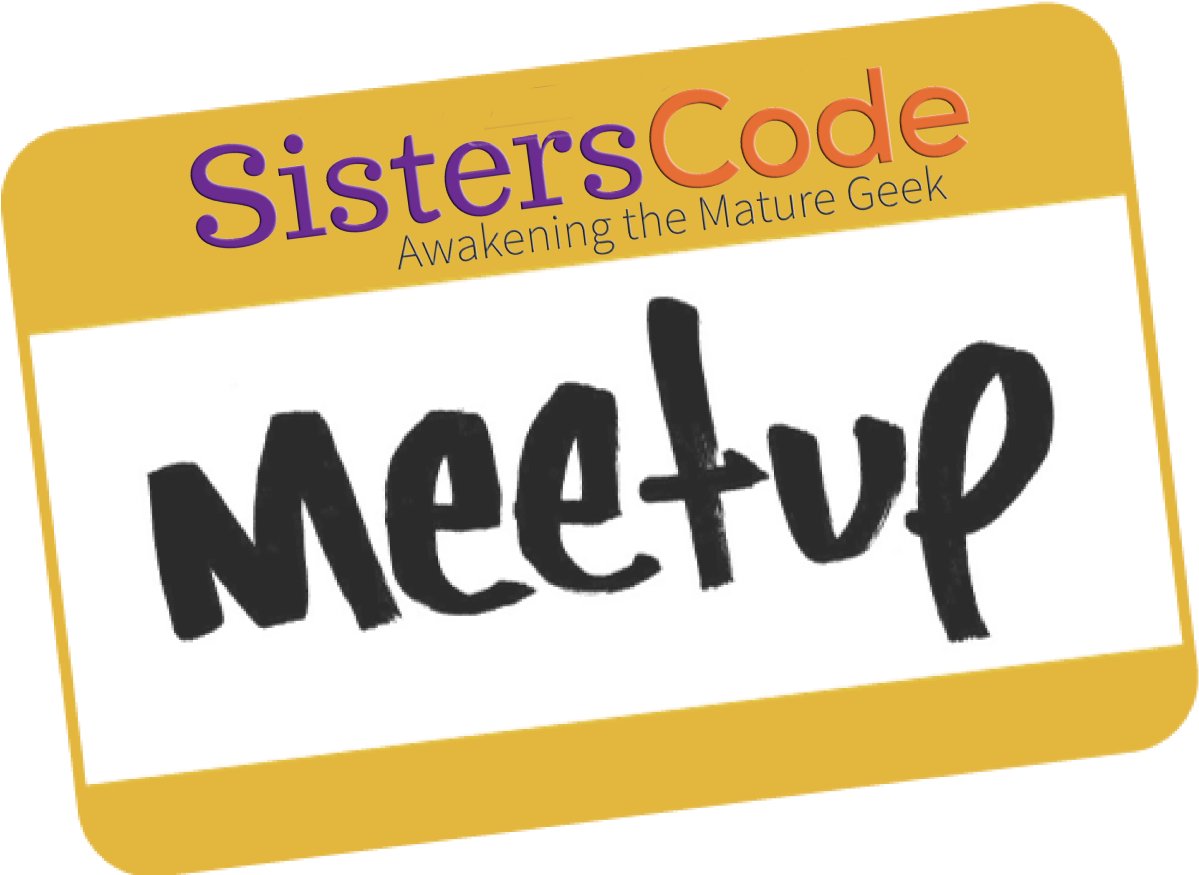 Sisters Code Meetup Signage PNG Image