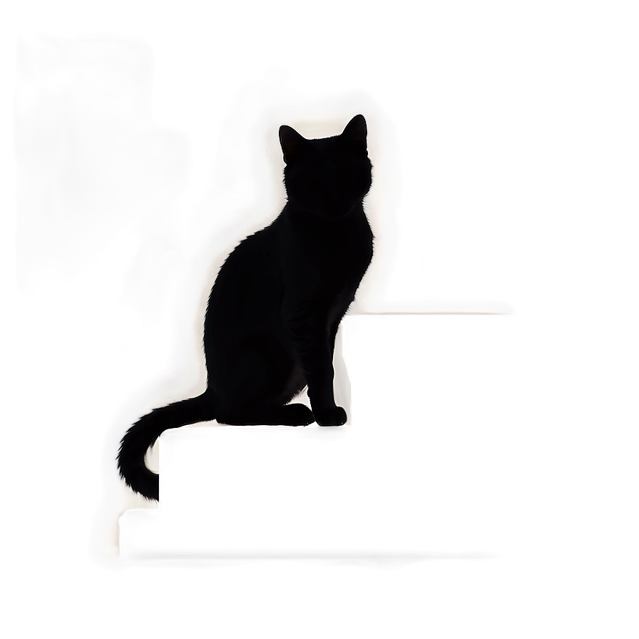 Sitting Cat Silhouette Png Hgn PNG Image