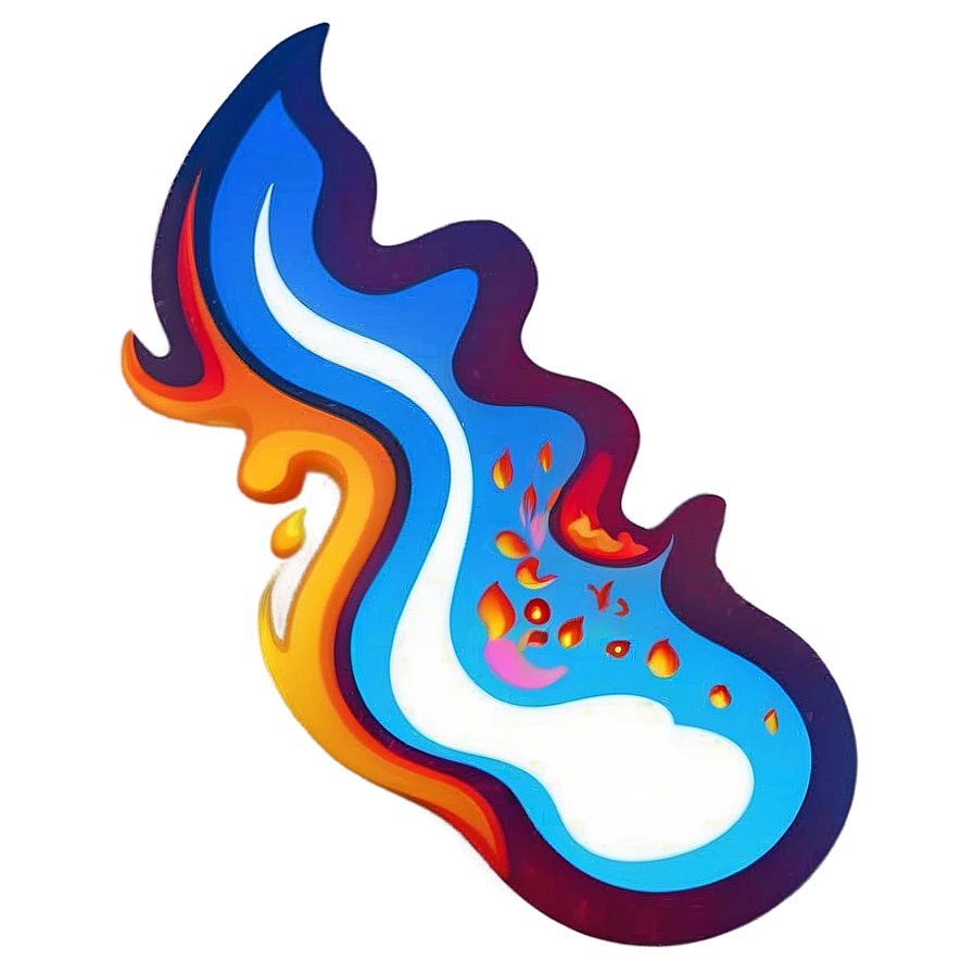 Sizzling Fire Emoji Element Png Khx PNG Image