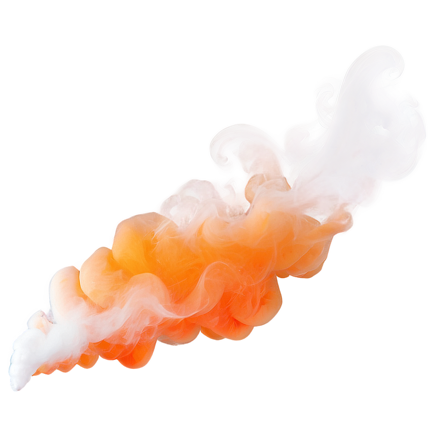 Sizzling Orange Smoke Graphic Png Jjj PNG Image