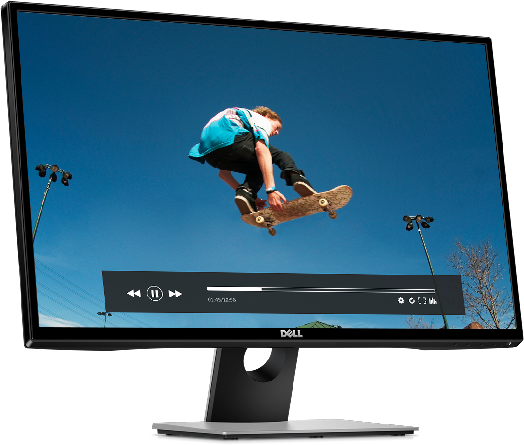 Skateboarder Freeze Frame Dell Monitor PNG Image