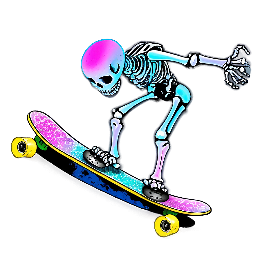 Skateboarding Skeleton Png 05032024 PNG Image