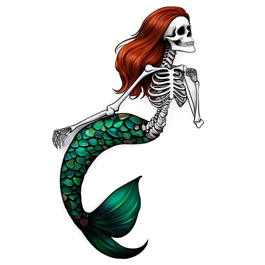 Skeleton Mermaid Png 64 PNG Image