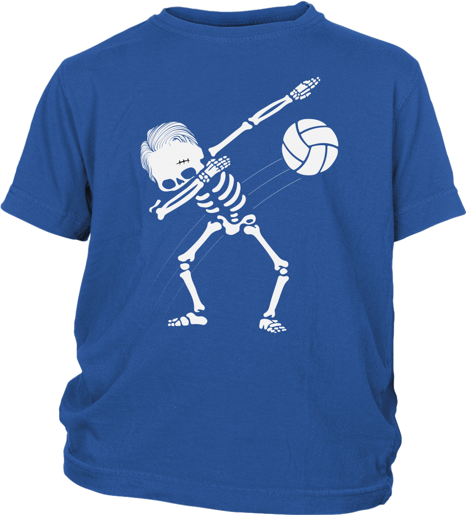 Skeleton Volleyball Graphic Tshirt PNG Image