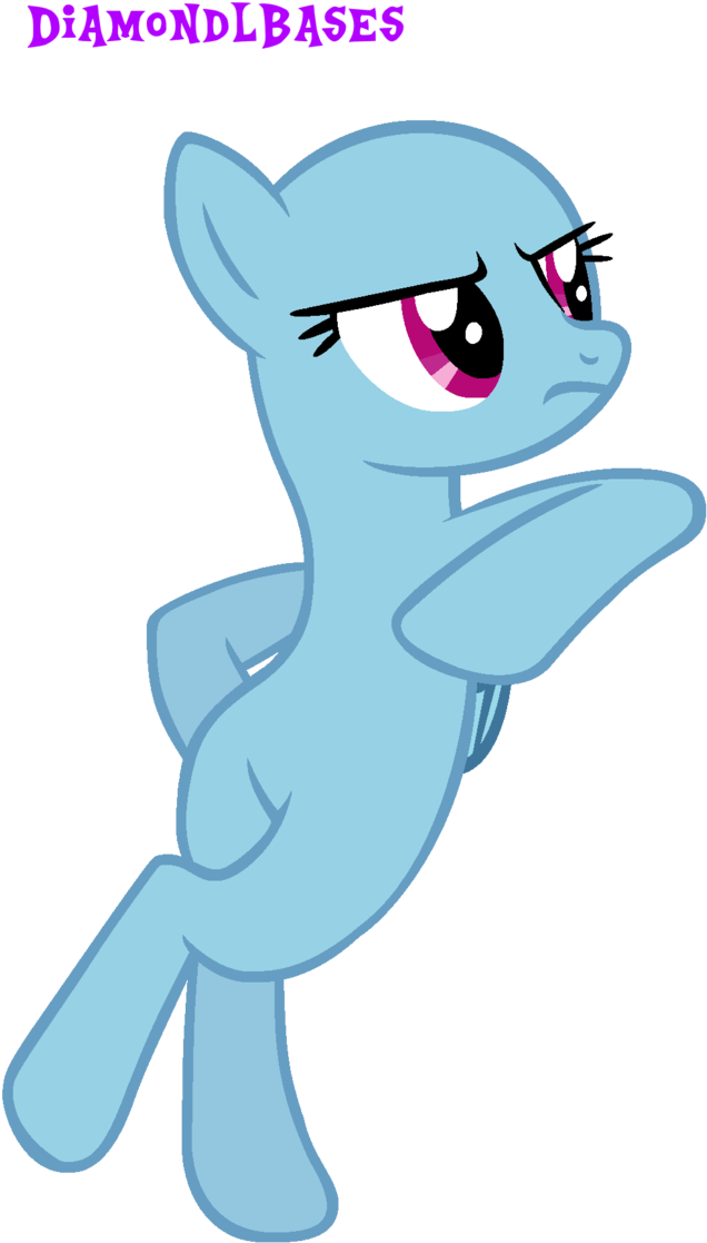 Skeptical Pony Vector PNG Image