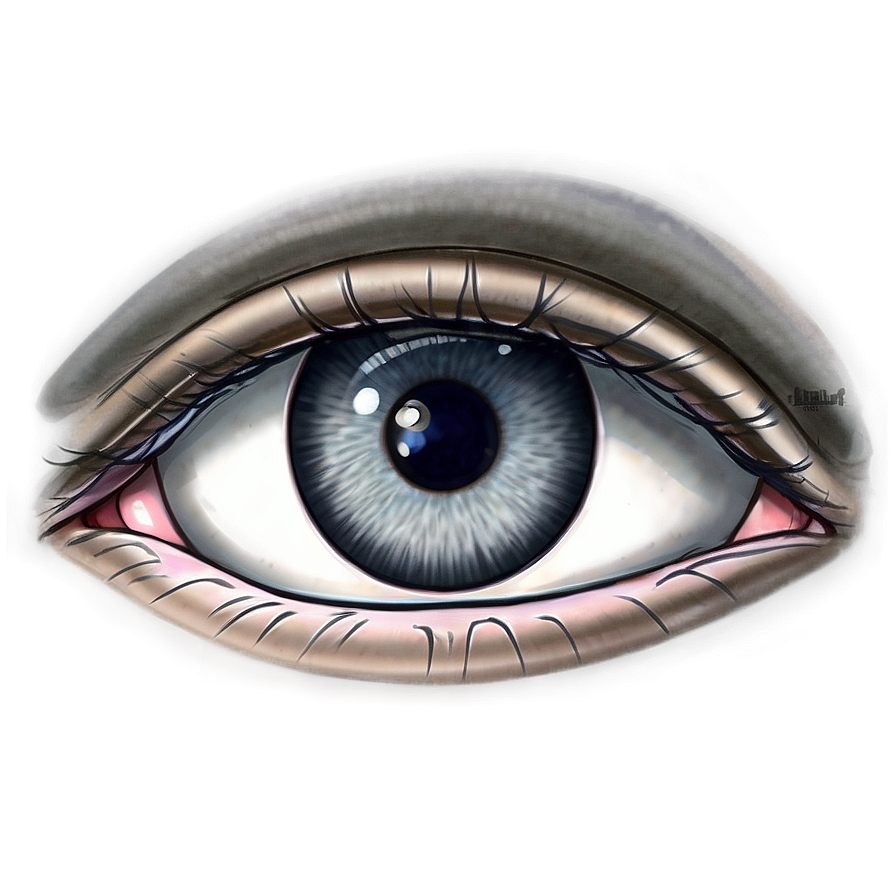 Sketch Anime Eyes Png Btt PNG Image