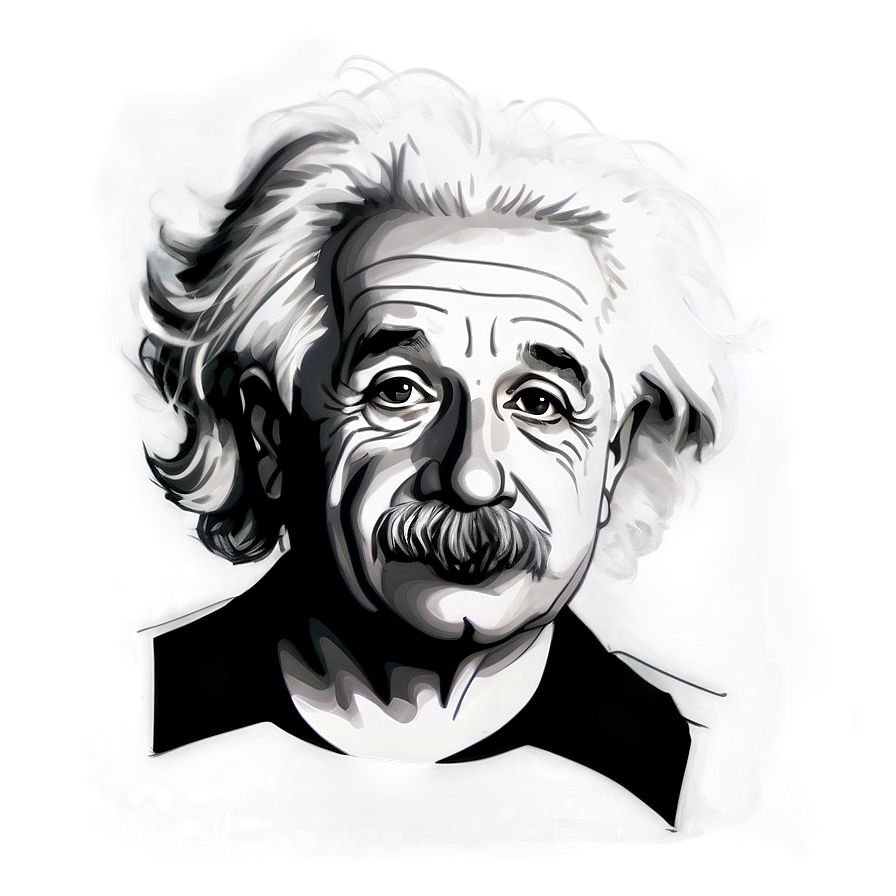 Sketch Of Albert Einstein Png 50 PNG Image