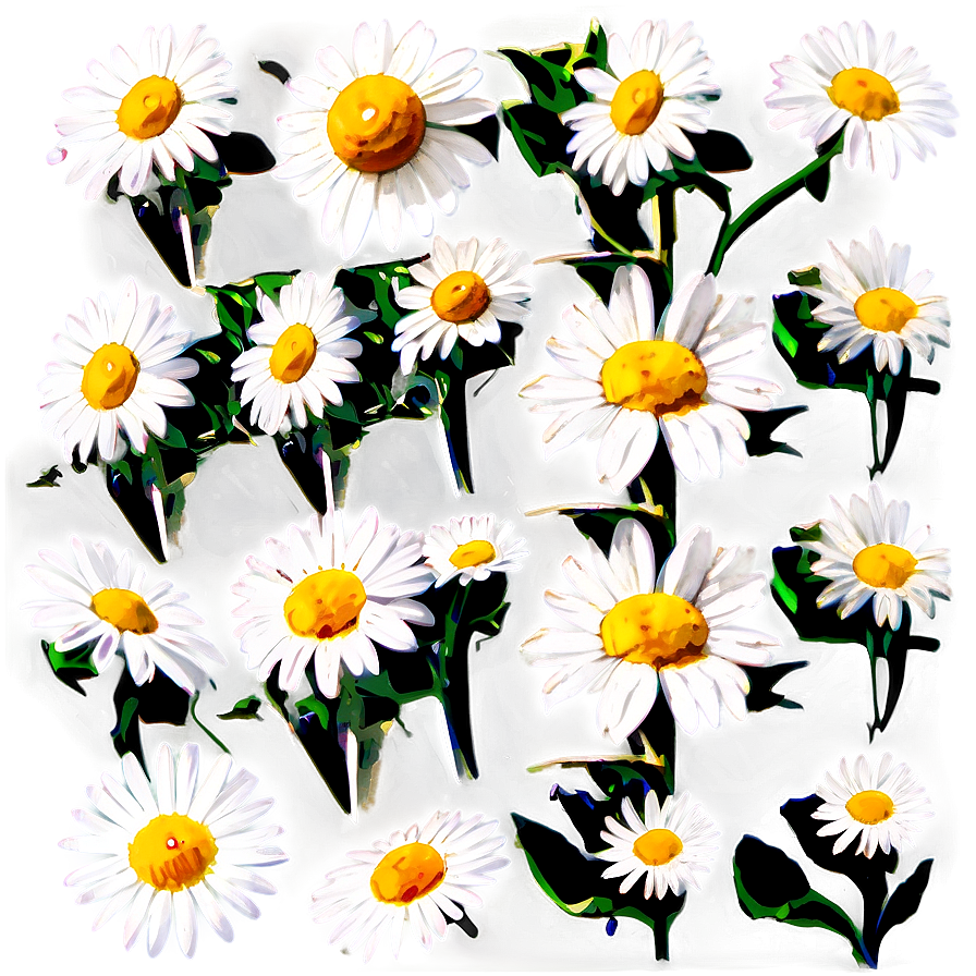 Sketch Of Daisies Png 06122024 PNG Image