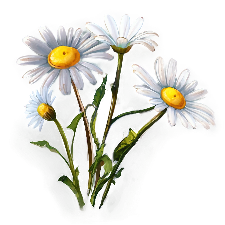 Sketch Of Daisies Png 10 PNG Image