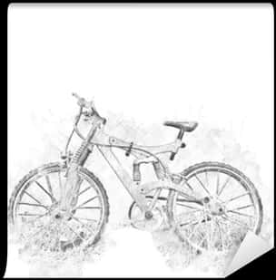 Sketch Style Bicycle Transparent Background.png PNG Image