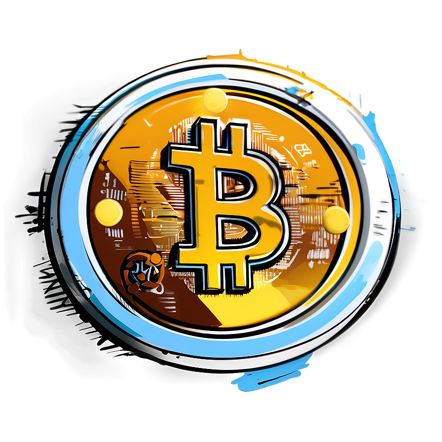 Sketch Style Crypto Coin Png 11 PNG Image