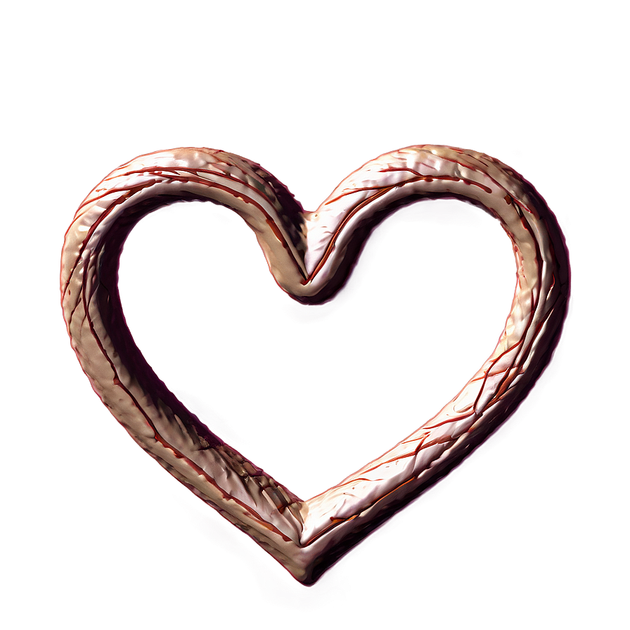 Sketched Heart Design Png Cri PNG Image