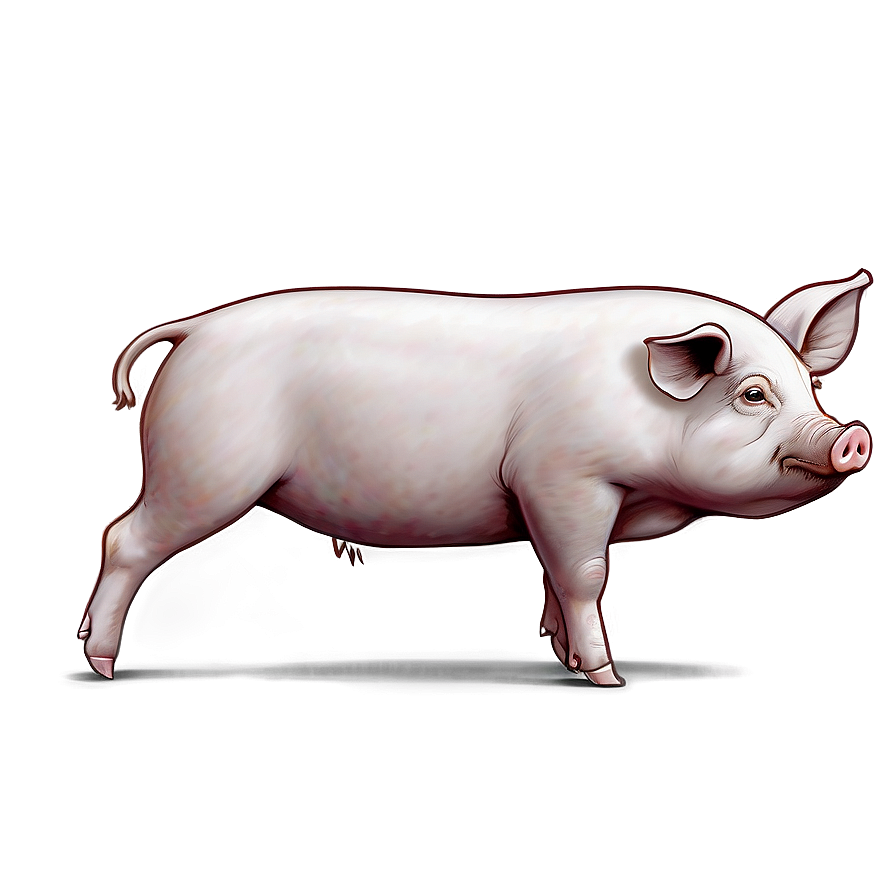 Sketched Pig Png 05212024 PNG Image