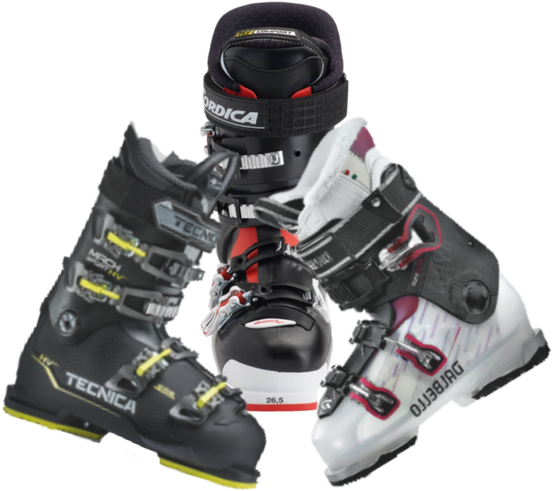 Ski Boots Collection PNG Image