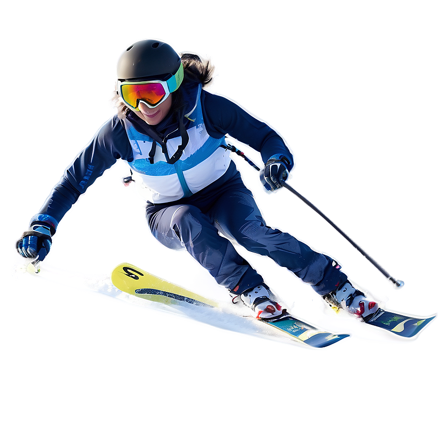 Skier In Action Png Nji PNG Image