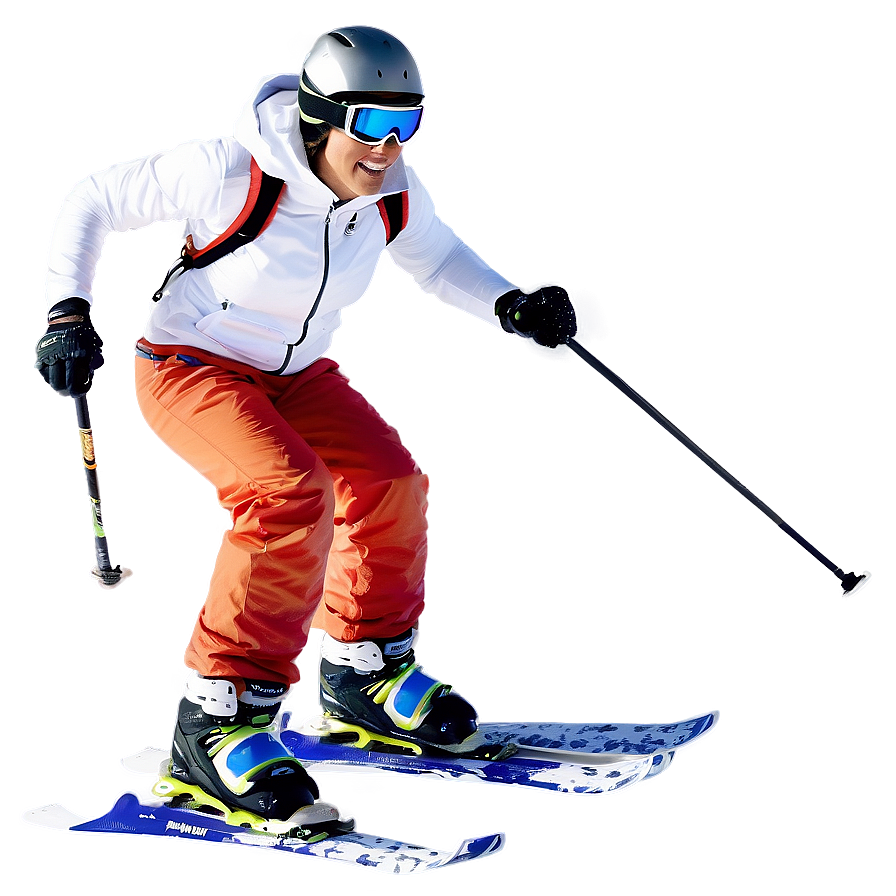 Skiing A PNG Image