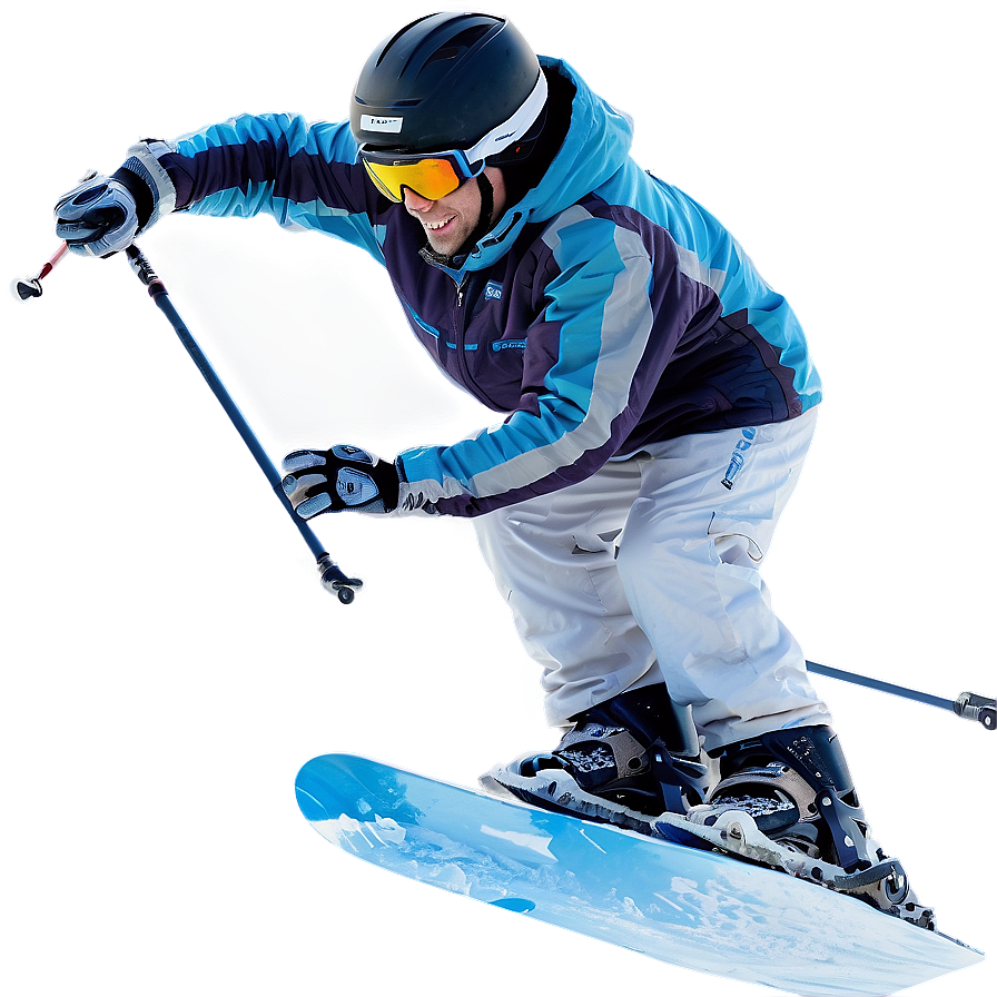 Skiing C PNG Image