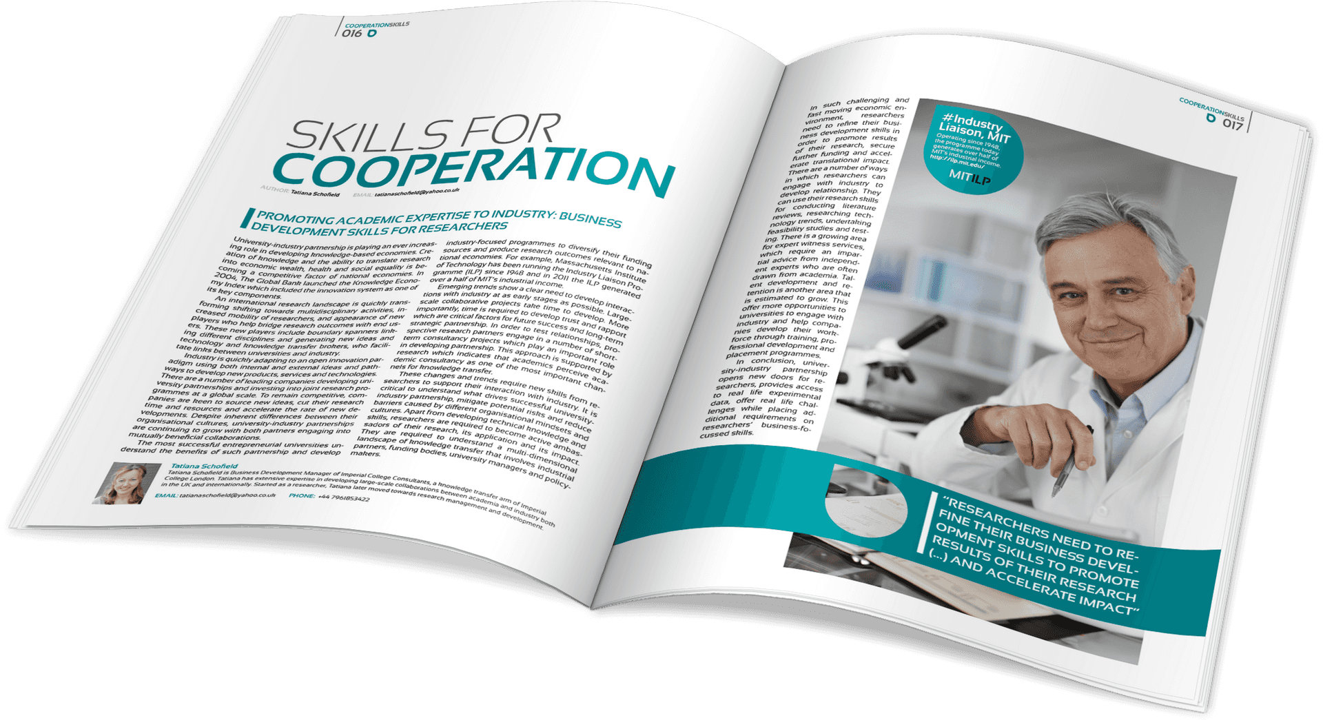 Skillsfor Cooperation Magazine Spread PNG Image