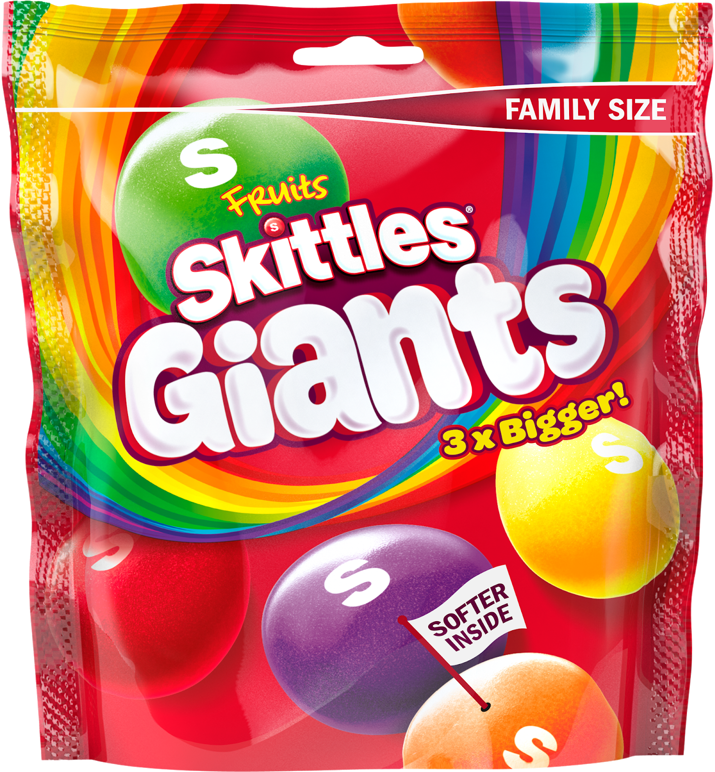 Skittles Giants Family Size Pack PNG Image