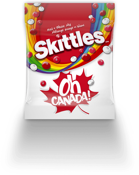 Skittles Oh Canada Edition Package PNG Image